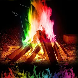 Dropshipping Outdoor Toys Party Camping Mystical Colorful Fire Magic Tricks Flames Bonfire Magical Fire Powder