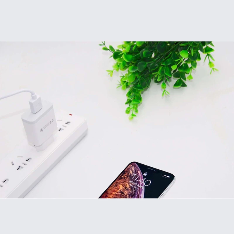 Высококачественное Зарядное устройство USB с 1 портом быстрая зарядка зарядное вилкой для США и ЕС USB-кабелем