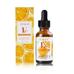 LIYALAN High Quality Organic Natural VC Facial Serum Skin Care Whitening Shrink Pores Vitamin C Serum For Face