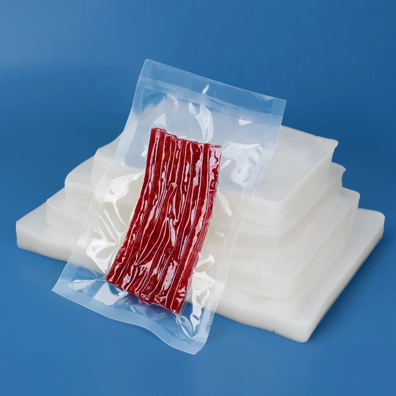 Heat Seal Food Plastic Fish Meat Packaging Nylon Vacuum Bag