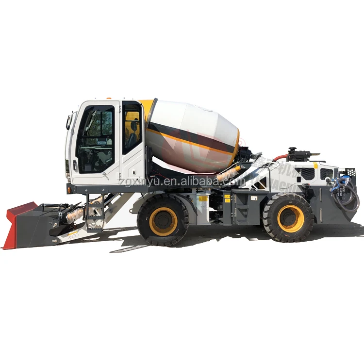 Easy to move and operate 2.6 cubic meter self loading mixer truck for sale
