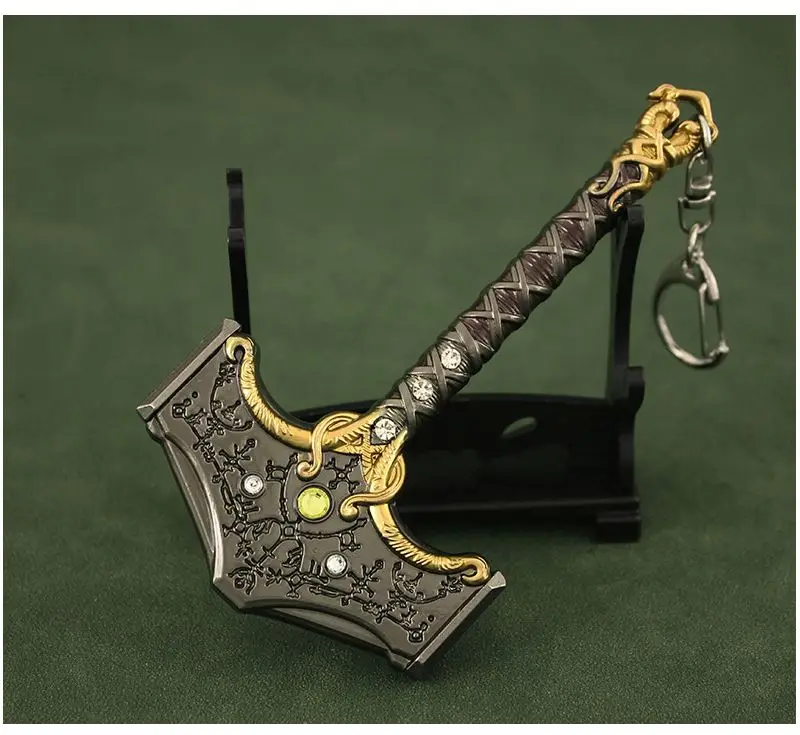 Game Accessory Kratos Blades Chaos Anime Sword Car God Of War Keychain Graduation Gift For Boys Fashion Gift Metal Axe