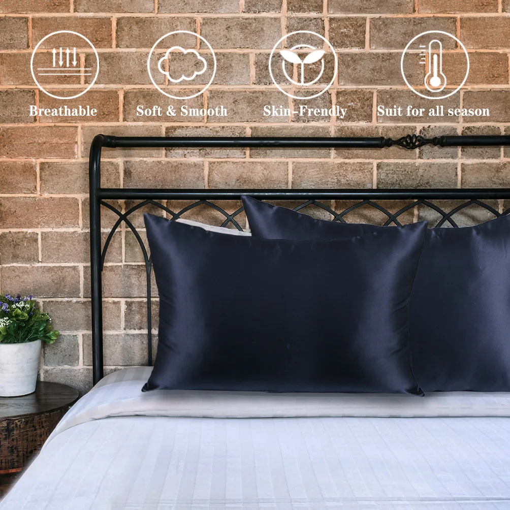 Wholesale Pure Silk Pillow Covers Soft and Comfortable Feel with Hidden Zipper Silk Pillow Cases