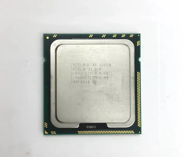 Intels Xeon X5650 шестиядерный процессор SLBV3 2 66 ГГц 12 МБ 6 4 LGA1366 cpu с смазкой