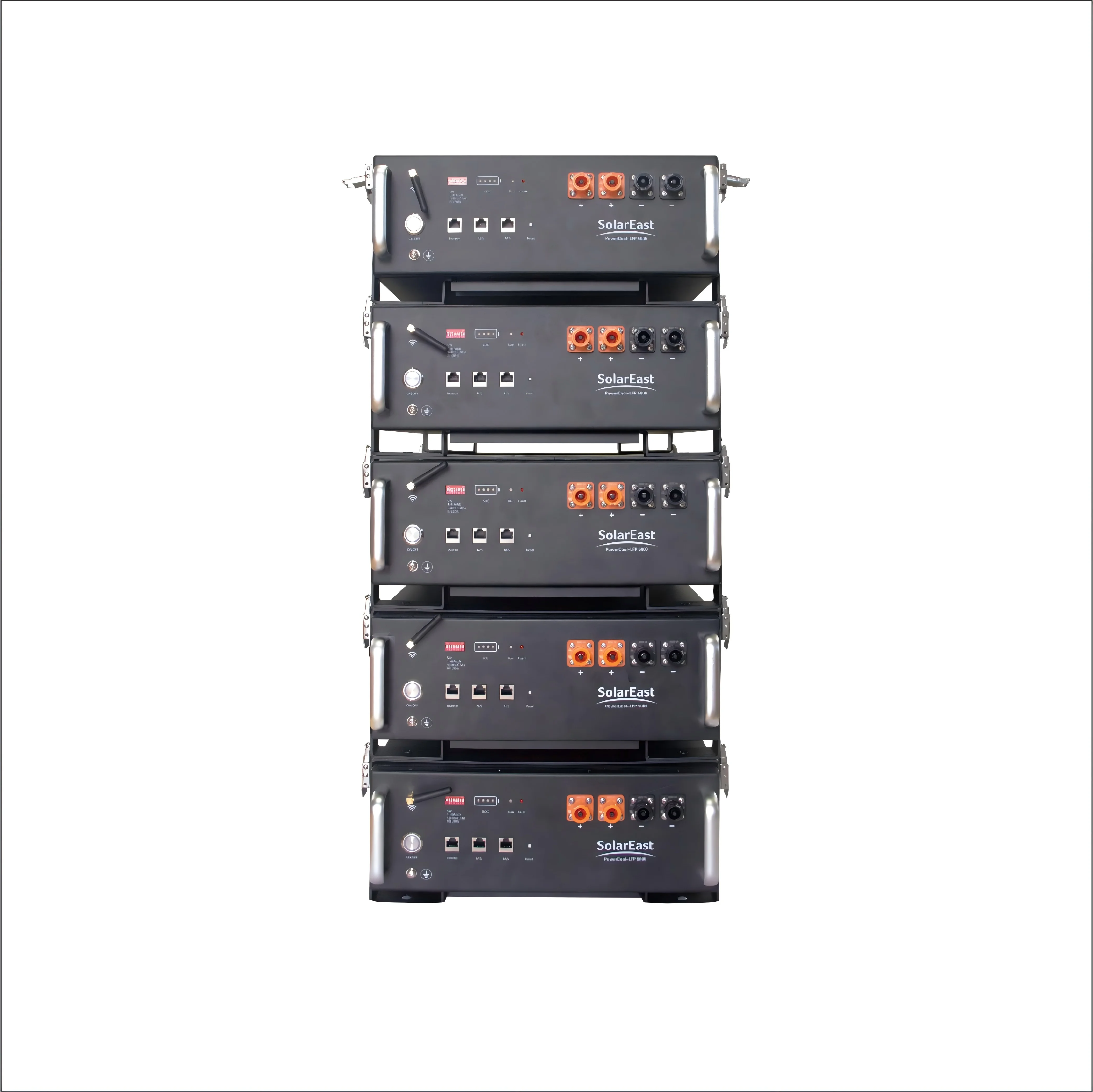 Sunrain 10 Years Warranty Rack Mounted 51.2V 102Ah 5Kwh to 50Kwh LiFePO4 Battery Residential commercial ESS Lithium Battery