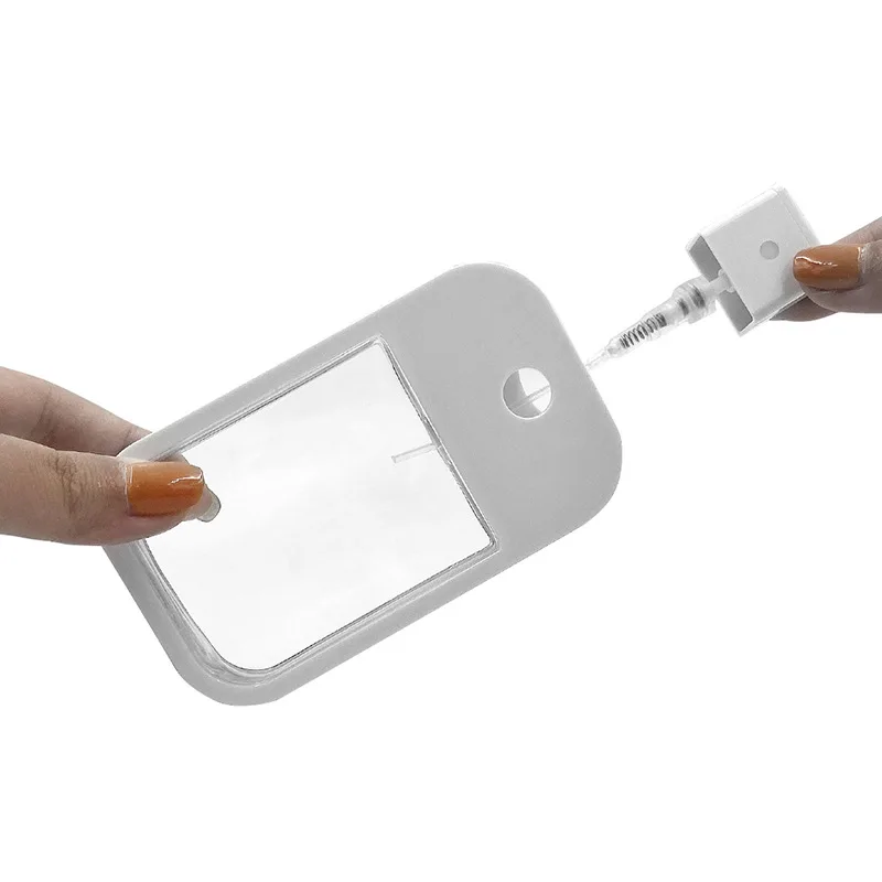 High-grade frosted 38-45ml white square spray bottle portable card Alcohol disinfection spray bottle recyclable bottle