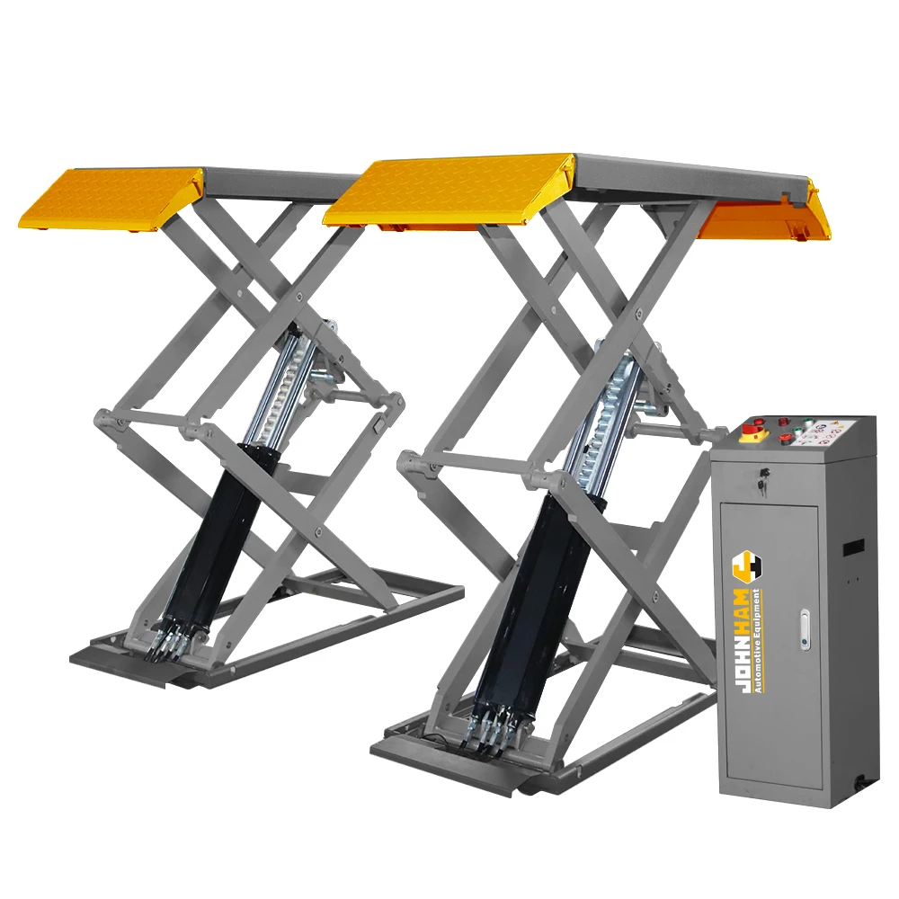 Johnham Useful 3.5 Ton Low-profile High-rise Scissor Lift Car Service Equipment JFR08L
