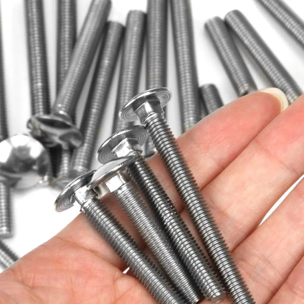 Factory Wholesale Cheap Price M6 Carriage Bolts Stainless Steel Round Head Square Neck Screws Coach Bolt