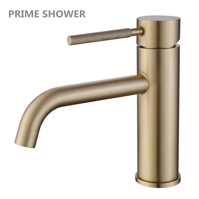 Single handle taps one hole waterfall mixer 304 stainless steel sink tap bathroom face wash black brushed gold basin faucet
