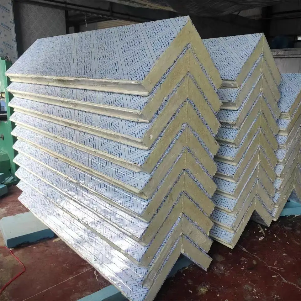 Fire Resistant Rock Wool panel Insulation Materials Board Rock Wool sandwich panels Insulation Plant Mineral Wool