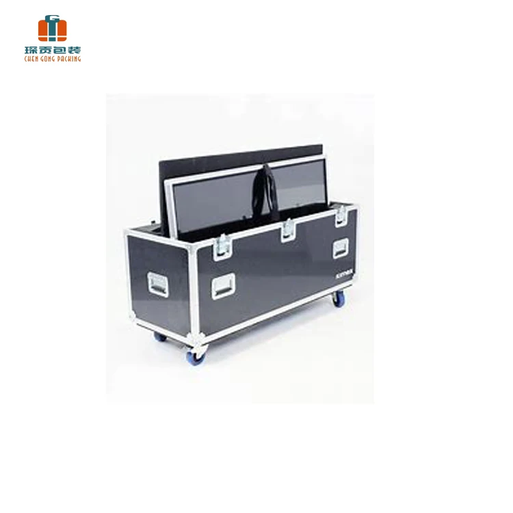 Shockproof Waterproof Road Case Plasma Screen transportation 55 inch tv flight Case