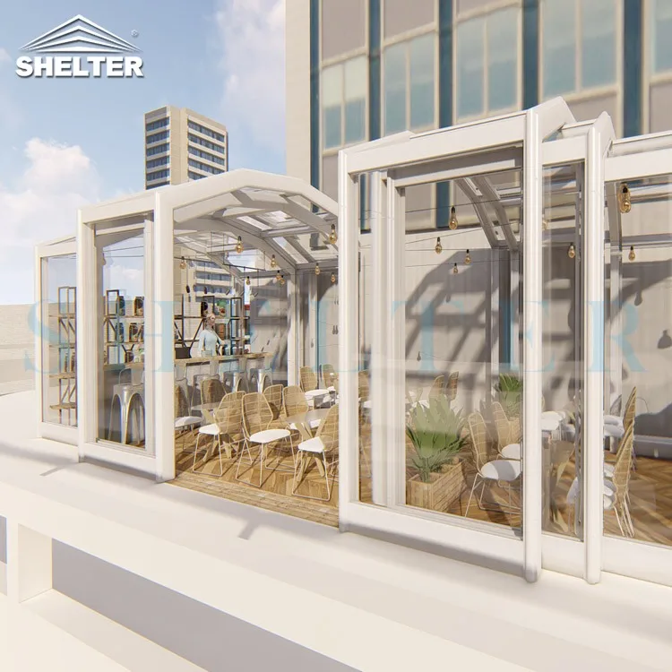 Luxury And Beautiful Glass Greenhouse Cheap Conservatory Living Room