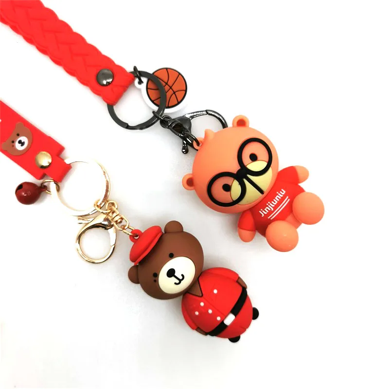  All Type of Key Chains Wholesale Personalized Custom 3D Soft PVC Rubber Keychains For Promotion Gift Keychain Woman