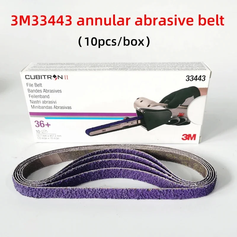 3M 33443 Cubitron  II File Belts 786F ,Sanding Belt  ,12.7*457.5mm 36 +,Zirconia Aluminum Resin File Belt Surface Polishing