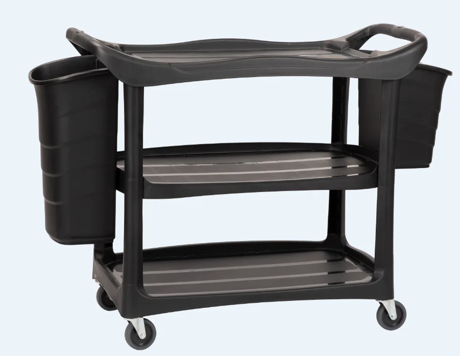 High-Efficiency Stainless Steel Cleaning Trolley Cart Housekeeping Cart for Commercial Hotel Restaurant Hospital