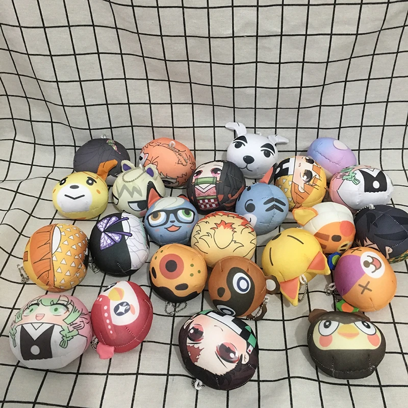 Customizable Mini Short Anime Plush Pillow Keychain Cute Metal Filling Keychain for Comic-Con with Low MOQ Customization Options