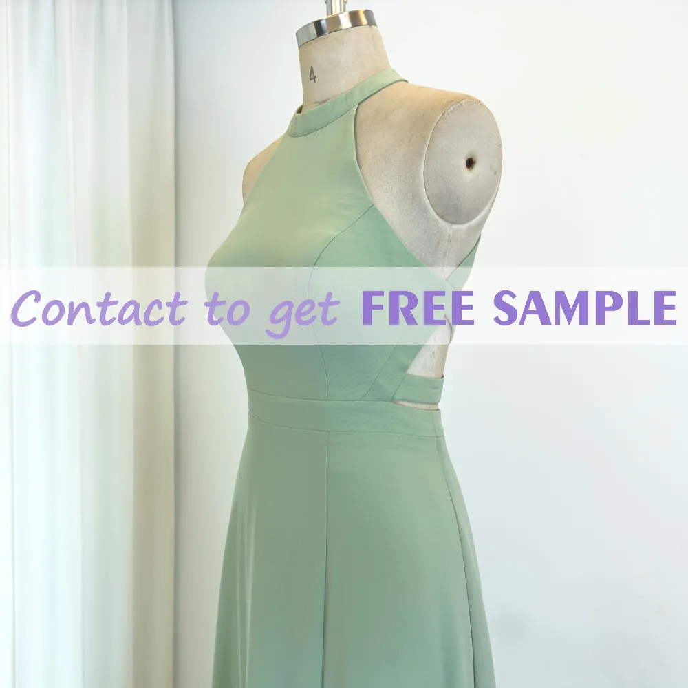 TEENYEE Customizable Evening Dresses Modest Bridesmaid Mint Green Ball Gowns For Wedding