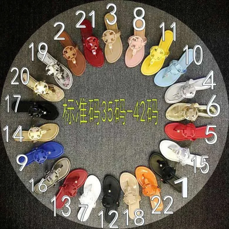 
2021Top Sale Flip Flops Women Footwear Slides Slipper For Womens Fashion Trend Famous Leather Flip Flops Tor Bruh Sandals 