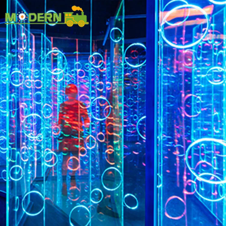 Indoor playground park attraction magic labyrinth laser maze mirror maze for sale