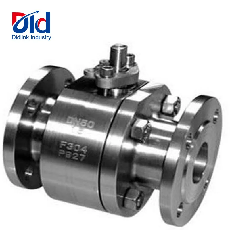 Cast Steel WCB DN50 PN16 Flanged Manual Operated Black Body Ball Valves