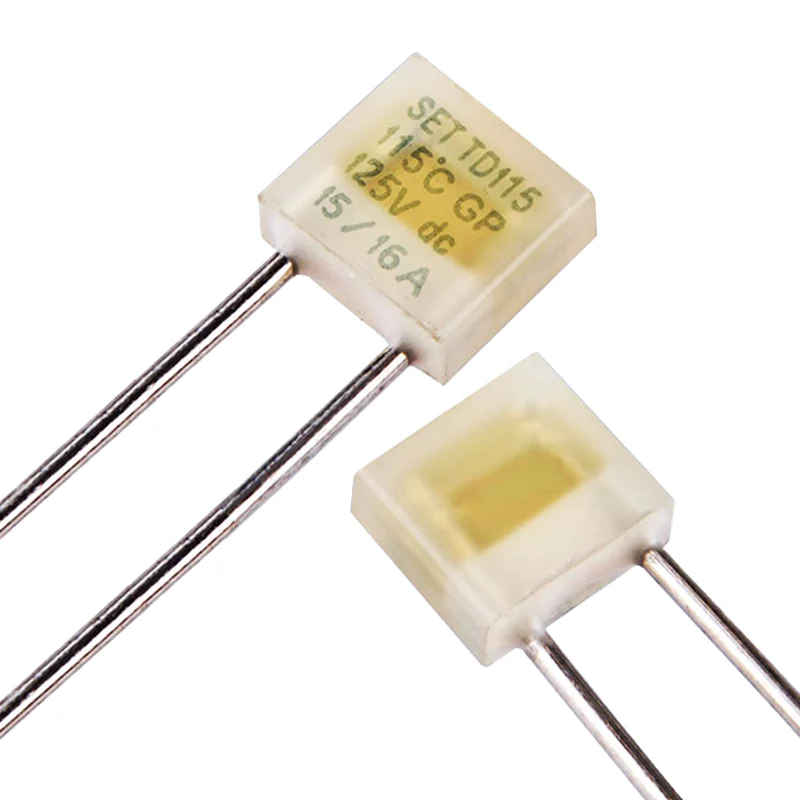 102 degrees to 150 degrees Radial installation Thermal Fuse 15A 16A 125VDC temperature fuse 15A 16A 125V Thermal Fuse