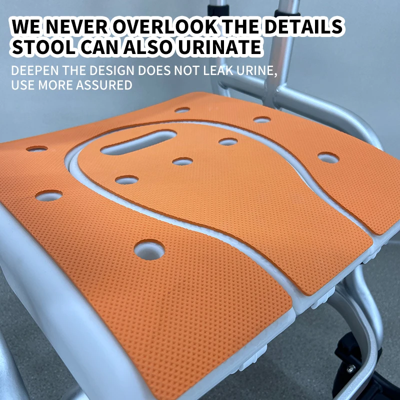 2024 best selling health care steel commode chair and folding toilet chair for disabled people