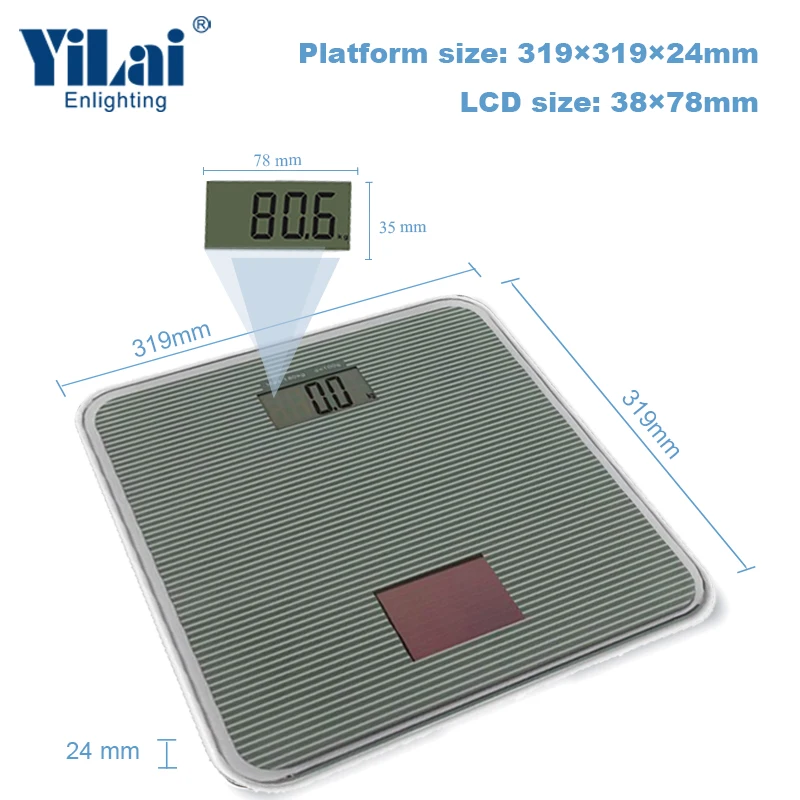 330 lb 150 kg custom electronics digit adult balanzas personal bath weight  solar weighing scale home