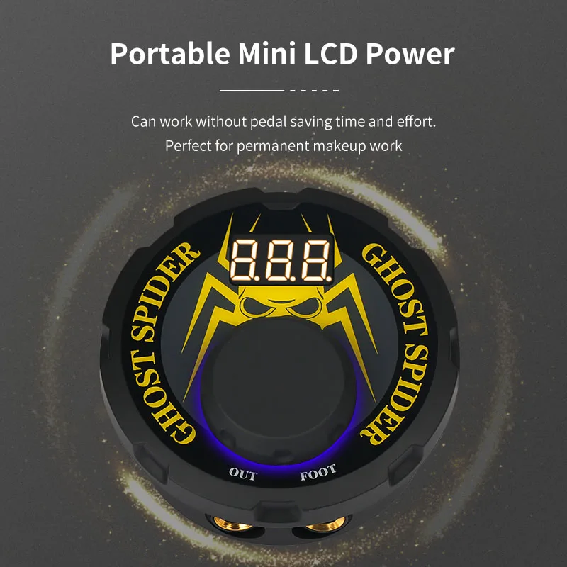 Professional Tattoo Kit Rotary Machine LCD Power Supply Foot Pedal Cartridge Needles Complete Tattoo Set