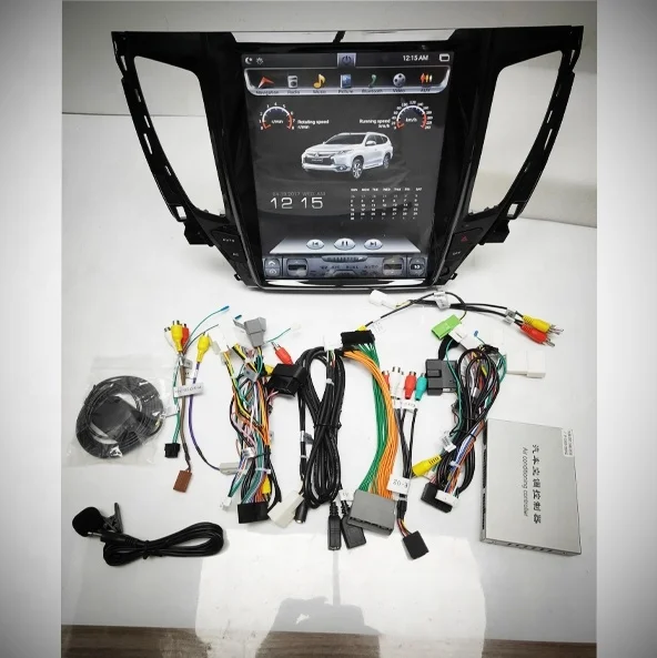 12.1 inch full touch screen  TESLA Style Android 7.1 built in GPS support MP5 Media Player Car DVD Player for MITSUBISHI PAJERO