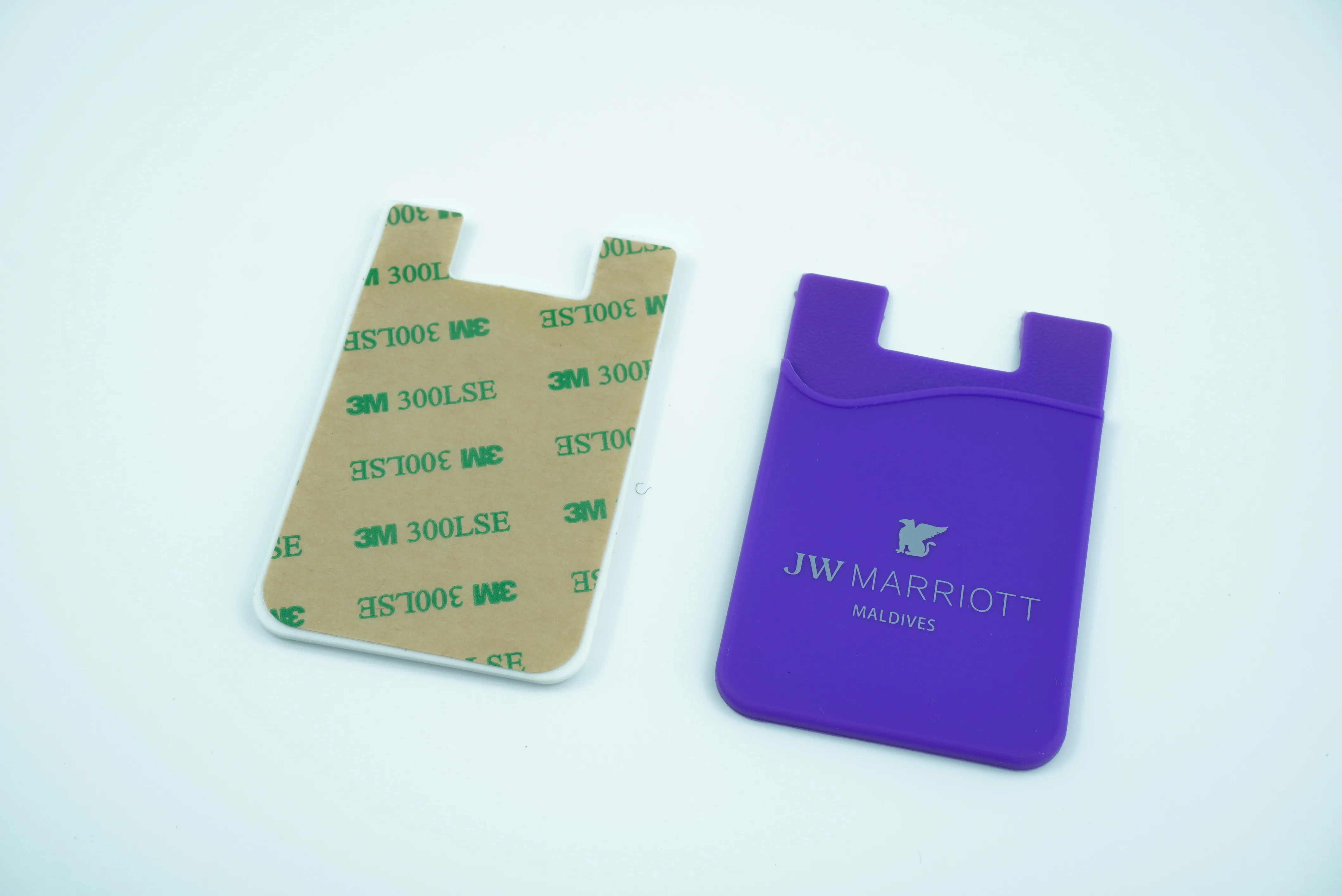 Competitive Price Customized Logo Silicone Mobile Phone Card Holder Adhesive Cell Phone Sticker Card Holder