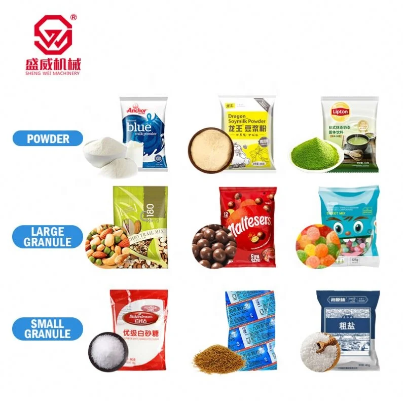 Bags Bag Suce Packaging Machinery Sticky Powder Stick Pack Filling Starch Sugar Cube Packing Machine