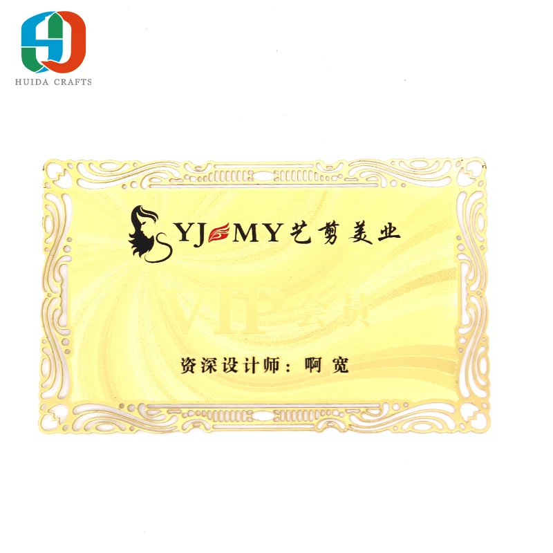 
High Quality Wholesale Customizable Black Etching Metal Business Vip Cards 