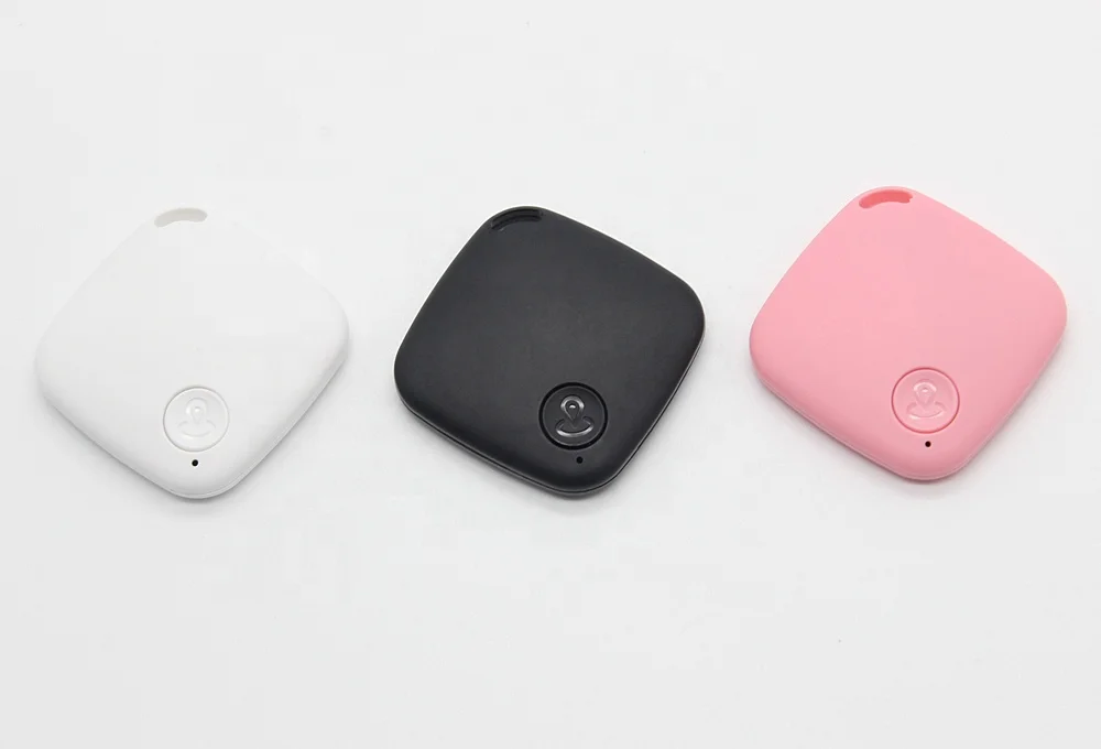 Pink Black White Color Smart BLE Locator Gps Tracker Mini Wallet Tracker Mini Anti Lost Key Finder