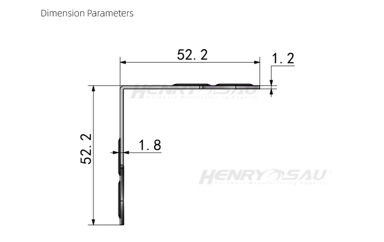 Four-Hole Clamp With Rivet Protectors Linen plum blossom right angle code steel corner code