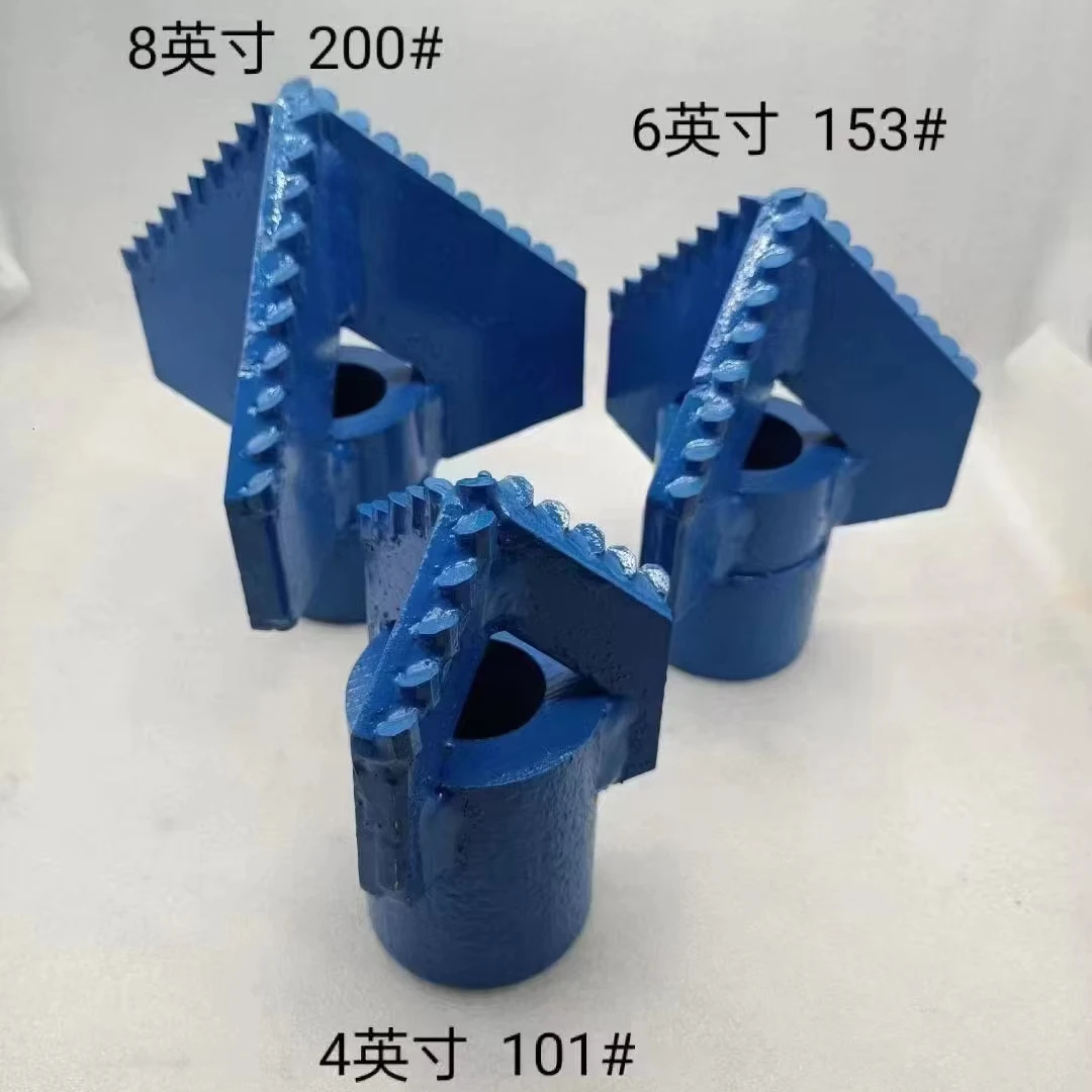 Various types of soft clay carbide 3 wings drag drill bits are used for down holw shallow well drilling of small machines