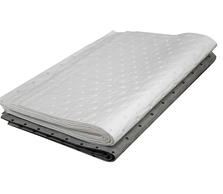 
High Oil Absorbent Pad Waterproof 100% PP Absorbent Pad Oil Spill 