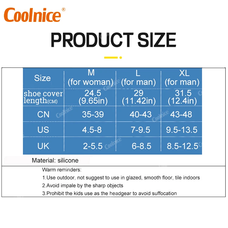 Waterproof Silicone Shoe Covers Reusable Foldable Not-Slip Rain Shoe Covers with Zipper Shoe Protectors Overshoes Rain Galoshes