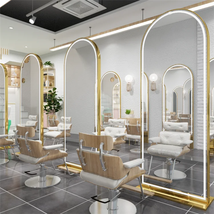 Goodway beauty led hair mirror salon led salon mirror station led for decoration