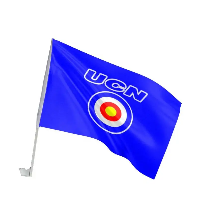 Huiyi Cheap Custom Small Car Flag Private Customization Election Advertisement Party Campaign Promotion Car Window Flag Banners