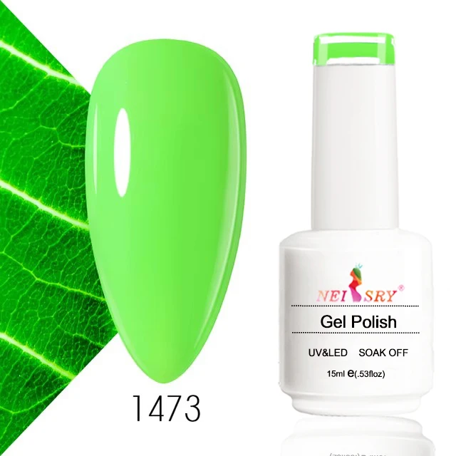 Neiss Hot Selling Shiny Lridescent 15ml Ceramic Colorful Bottle uv nail polish retractable gel pen rubber base gel nail polish