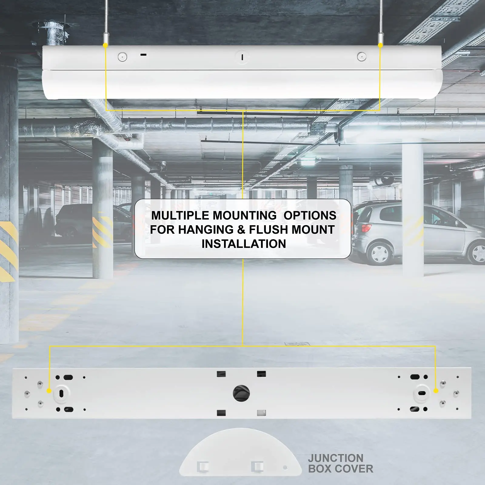 Office meeting room suspension pendant led linear lighting fixture surface mounted 4ft led linear office light anti-glare led