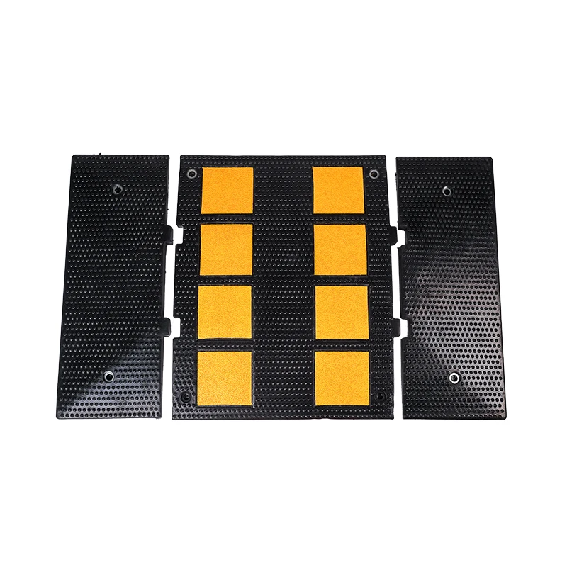 Traffic Recycled Rubber Car Tire Stopper Ramps Curb Speed Bump for Driveways