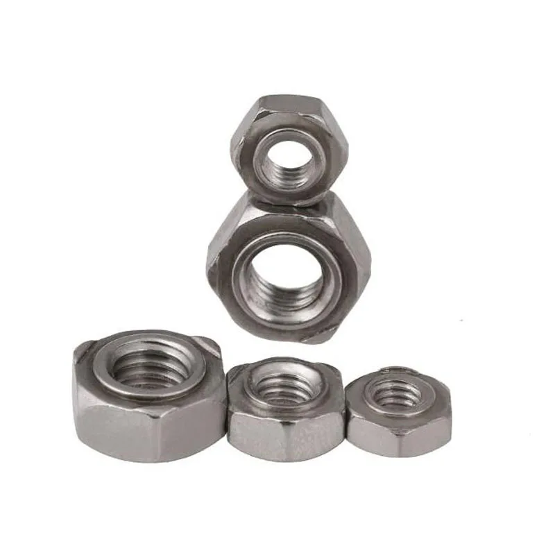 DIN929 Stainless steel Hex weld welding Nut  Fasteners in stock M4 M6 M8 M10 M12