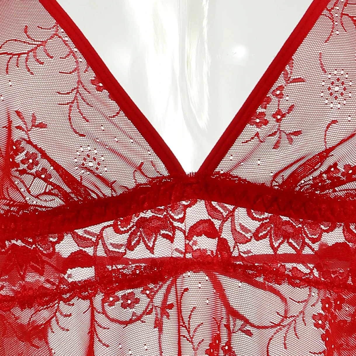 Middle East Popula red lace mesh matching heart jewelry fashion show sexy babydoll sleepwear nighty