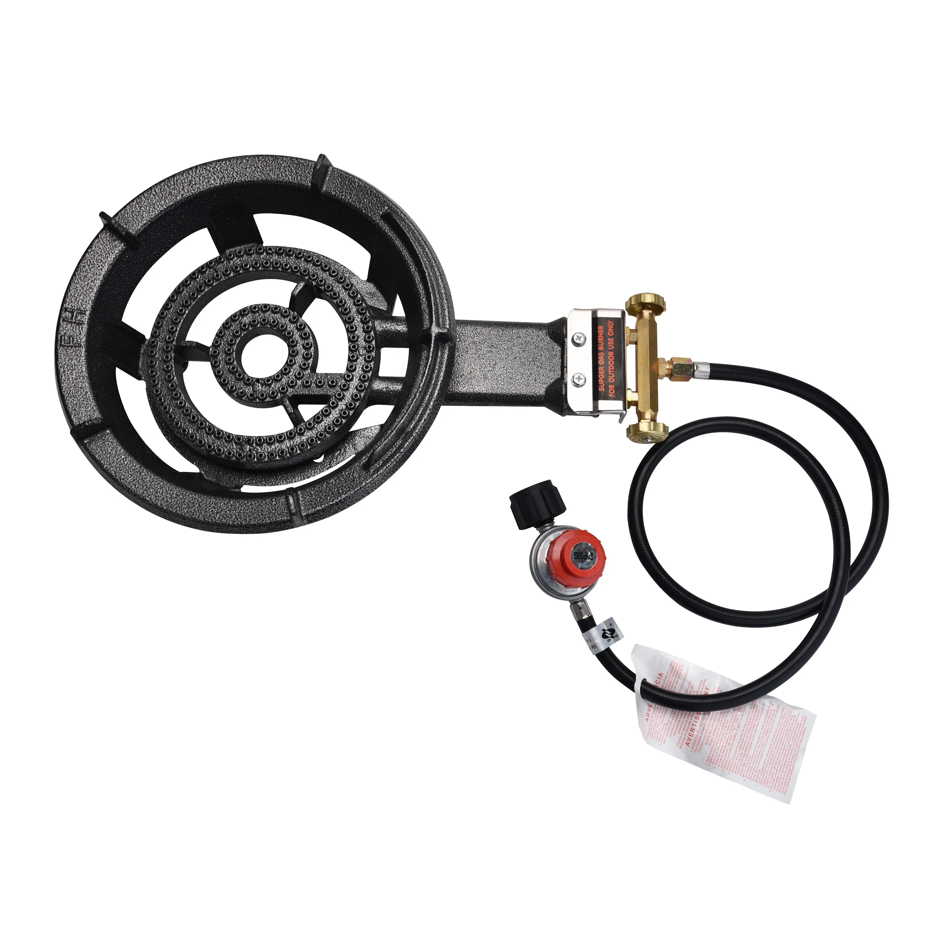 2023 Hot Sale Camping Propane Burner Stove,High pressure cast burner with Adjustable Regulator