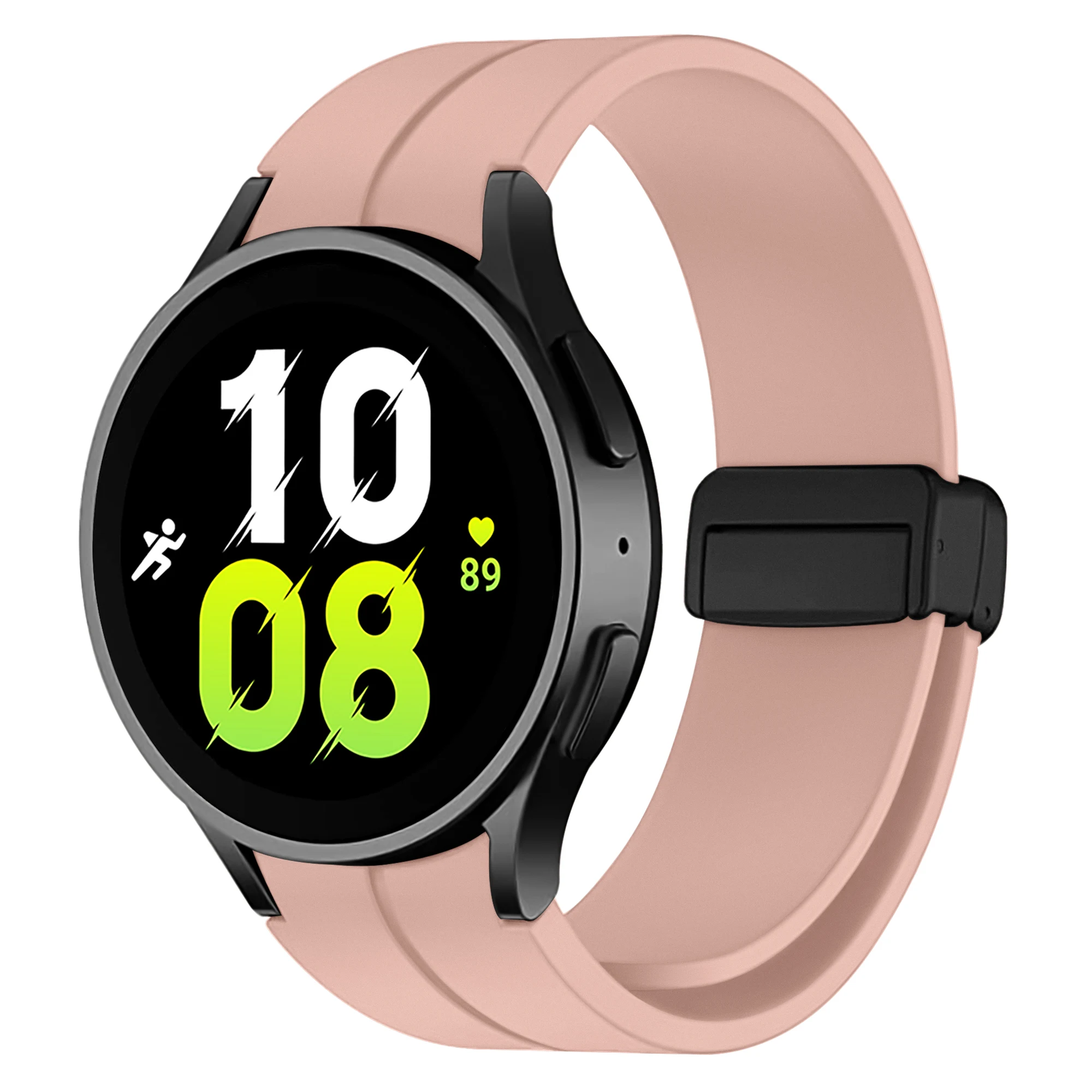 RYB Silicone Magnetic Bands for Samsung Galaxy Watch 7/6 40mm 44mm ,Quick Release Silicone Watch Band