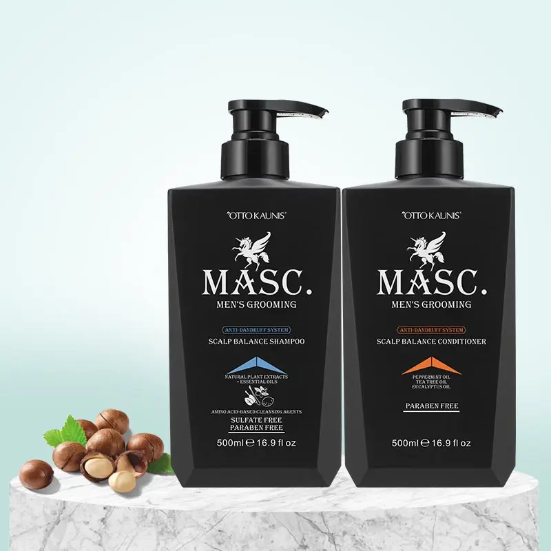 Private Label Peppermint Anti-dandruff Shampoo and Conditioner Sulfate Free Amino Acids Argan Oil Moisturizing Hair Shampoo Set