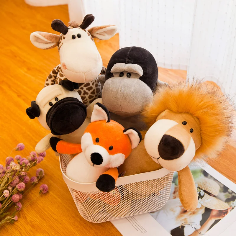 Cuddly Zoo Safari Jungle Forest Animals Plush Toys Stuffed Lion Elephant Giraffe Monkey Tiger Wild Animal PlushiesPopular