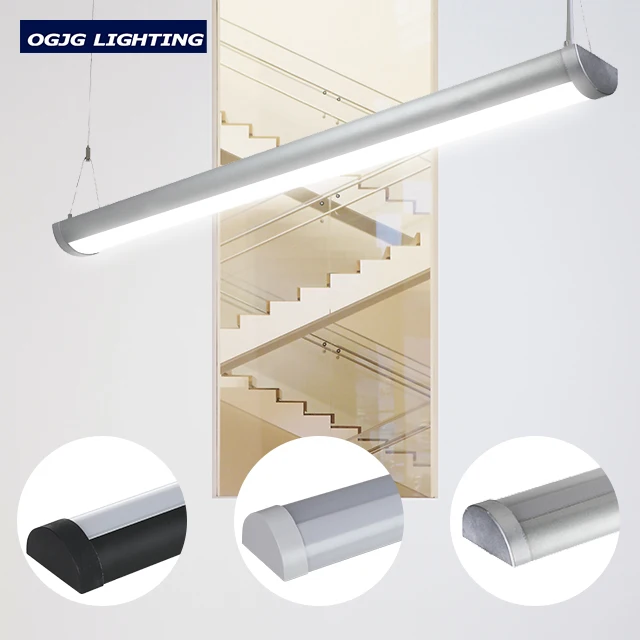 Office suspension tube light 4ft 5ft 8ft corridor up down LED linear pendant light