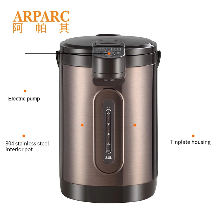 overheat protection air pot 3.8L factory price India Turkey market style auto shut-off pot water boiling machine